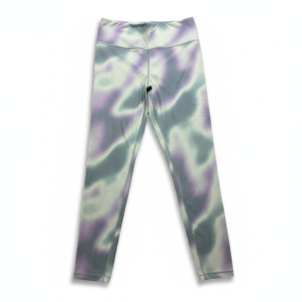 Athleta Girl XXL/16 Blue Purple Tie Dye Ultra High Rise Chit Chat 7/8 Tight